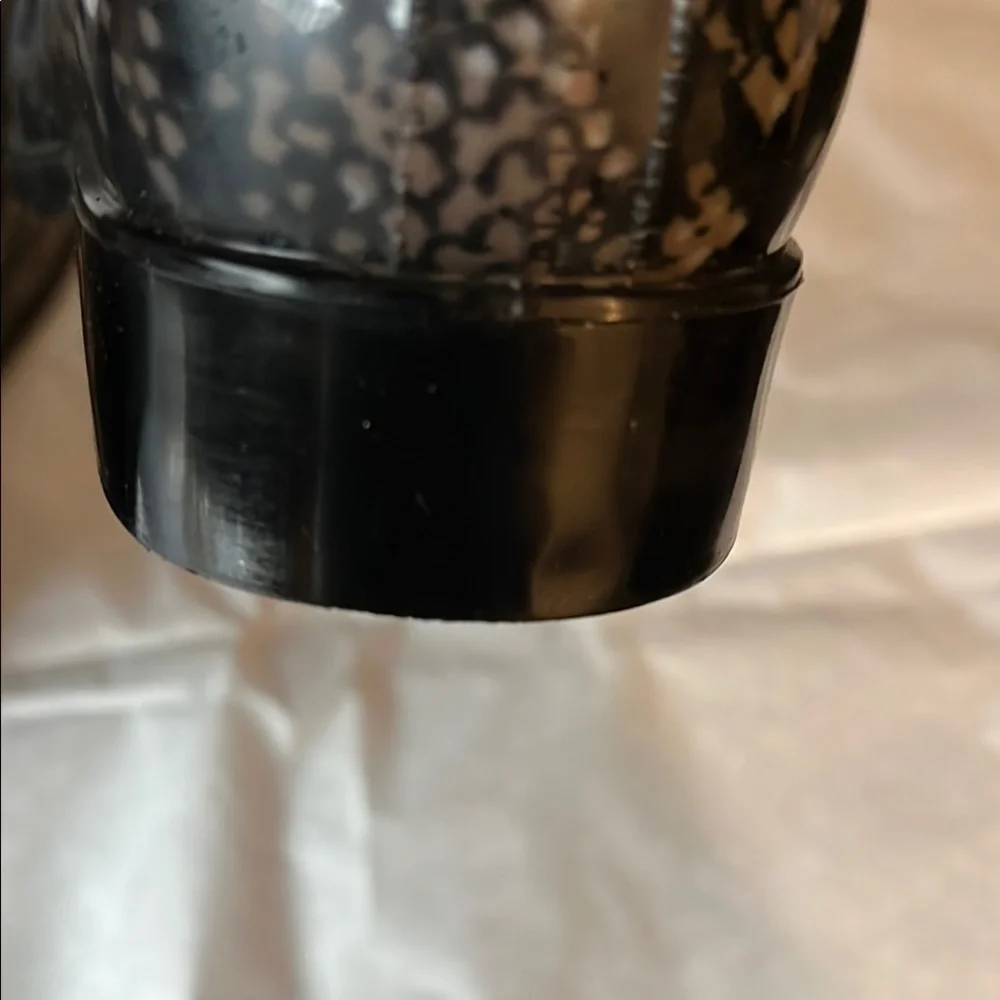 INC International‎ Concepts Black Snake Print Rain Boots